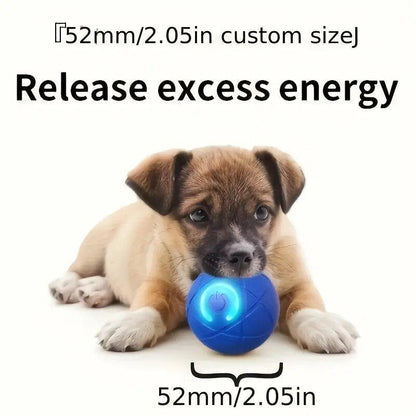 Interactive Gravity Bounce Dog Toy, Durable Chew Ball with Auto Tease, Rechargeable Lithium Polymer Battery, Dog Self-Entertainment Motorized Pet Toys, Christmas Gift