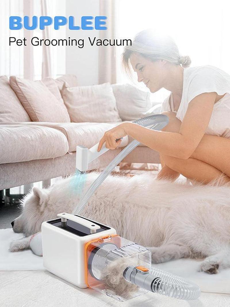 15Kpa Pet Grooming Vacuum for Dogs,Dog Grooming Vacuum and Blow Dryer,Pet Grooming Kit W/7 Suction Modes,Groomer Tools,8 Combs,Pets Grooming Vacuum Brush for Shedding,Pet Grooming Vacuum for Dogs Cats